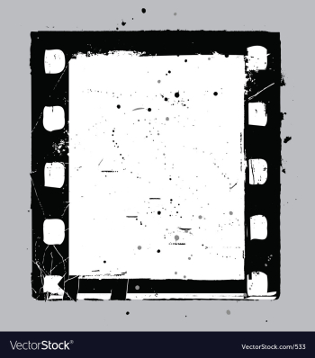 Negative film slide vector image Negative film slide vector image