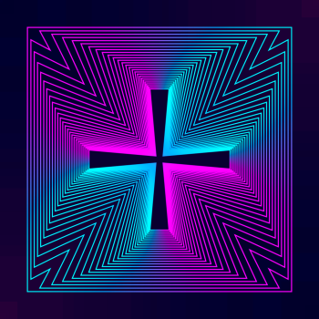 Neon background square shape, geometric background Neon background square shape, geometric background