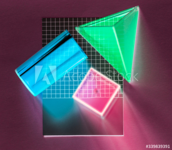 Neon cubes Neon cubes