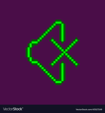neon green glowing icon silent mode button neon green glowing icon silent mode button