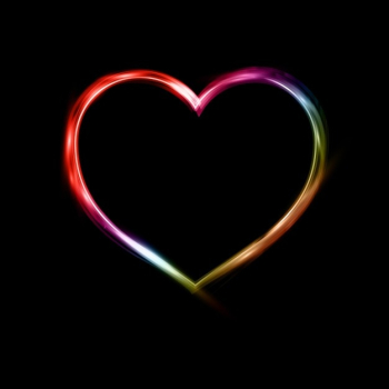 Neon Heart Background Neon Heart Background