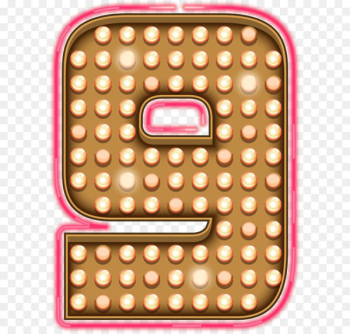 Neon lighting Neon lighting Neon sign - Number Nine Neon Lights Transparent PNG Clip Art Image 