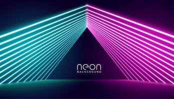 Neon lights stage in pink and blue lights Free Vector Neon lights stage in pink and blue lights Free Vector