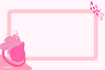 Neon pink tropical rectangle frame on a pink background vector  | Free  vector - 2360911