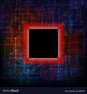 Neon technology vector image Neon technology vector image
