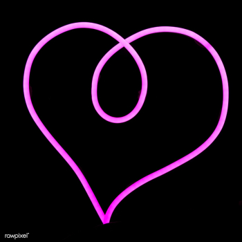 Neon wire LED in heart shape | Free stock photo - 413747