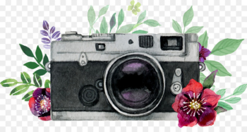 Netherlands Portrait photography Photographer MC Mulder Photography - Beautiful watercolor hand painted camera vector 