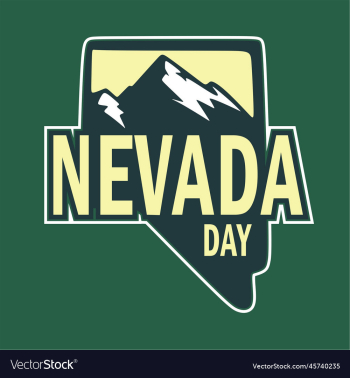 nevada day with green background nevada day with green background