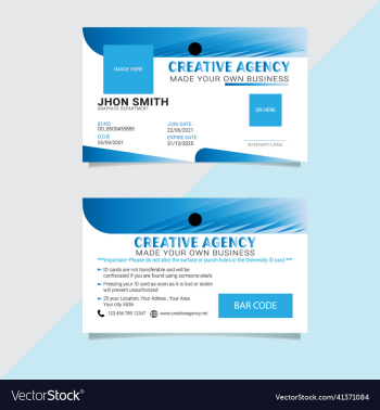 new corporate business id card design template