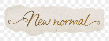 New normal png, gold glittery | Free PNG - rawpixel