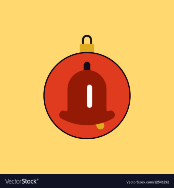 New year ball Christmas ball vector image New year ball Christmas ball vector image
