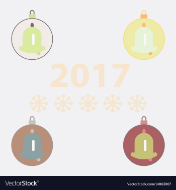 New year ball christmas ball vector image New year ball christmas ball vector image