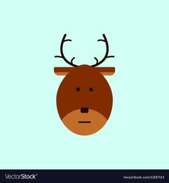 New year deer Christmas deer vector image New year deer Christmas deer vector image