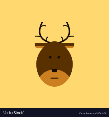 New year deer Christmas deer vector image New year deer Christmas deer vector image