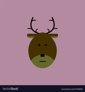 New year deer christmas deer vector image New year deer christmas deer vector image