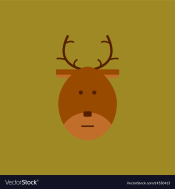 New year deer christmas deer vector image New year deer christmas deer vector image