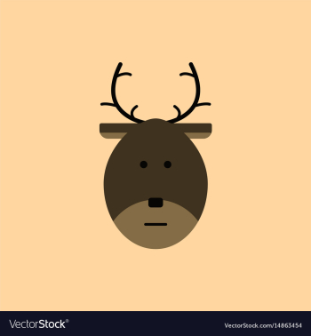 New year deer christmas deer vector image New year deer christmas deer vector image