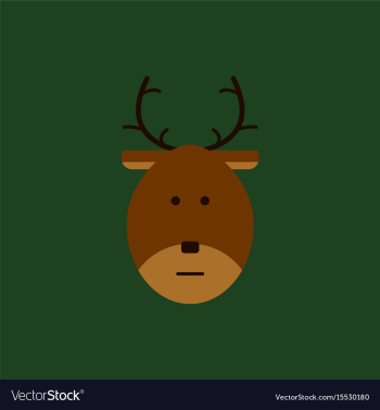 New year deer christmas deer vector image New year deer christmas deer vector image