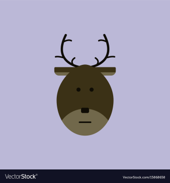 New year deer christmas deer vector image New year deer christmas deer vector image