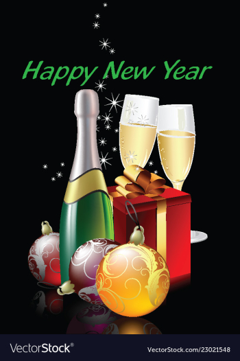 New year vector image New year vector image