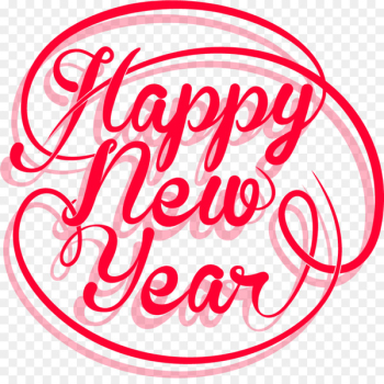 New Years Day Icon - Happy New Year curlicue New Years Day Icon - Happy New Year curlicue