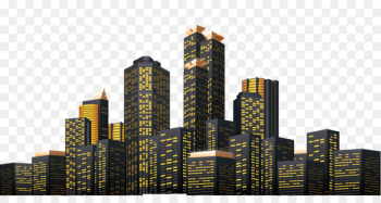 New York City Skyline Royalty-free Illustration - City Night Vector 