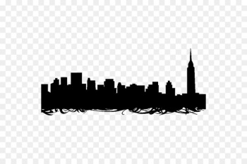 New York City Skyline Silhouette - Silhouette New York City Skyline Silhouette - Silhouette