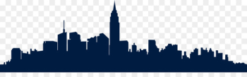 New York City Skyline Silhouette - Silhouette New York City Skyline Silhouette - Silhouette