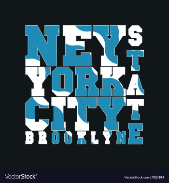 New York typography design graphic vector image New York typography design graphic vector image