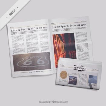 Newspaper mockups Newspaper mockups