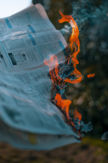 Newspaper on Fire Newspaper on Fire