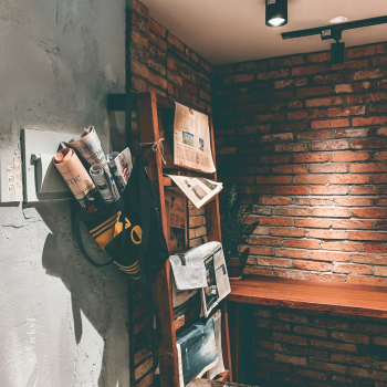 Newspaper on Rack Newspaper on Rack