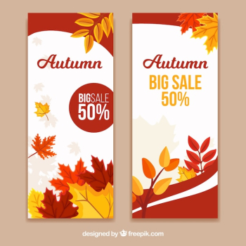 Nice discount banners for autumn Nice discount banners for autumn