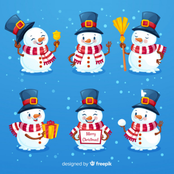 Nice snowman character set Nice snowman character set