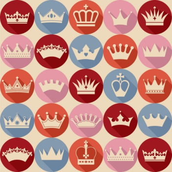 Nice vintage crowns pattern