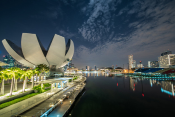 Night city skyline Free Photo Night city skyline Free Photo