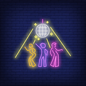 Night club neon sign Night club neon sign