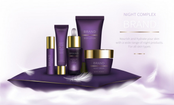 Night cosmetic series for face skin care Night cosmetic series for face skin care