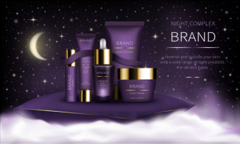 Night cosmetic series for face skin care Night cosmetic series for face skin care