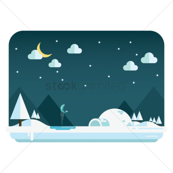Night landscape Night landscape