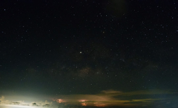 Night sky in Koh Rong beach Night sky in Koh Rong beach