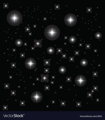 Night sky vector image Night sky vector image