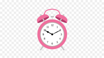 Nightstand Alarm clock Flip clock - Pink alarm clock Vector material 