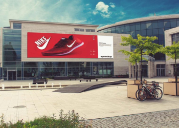 Nike Store Billboard Mockup | eyMockup