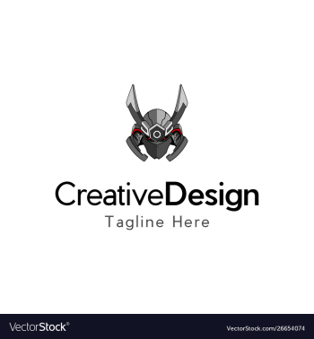 Ninja robotic logo vector image Ninja robotic logo vector image