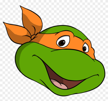 Ninja Turtles Clipart Mikey - Teenage Mutant Ninja Turtles Face