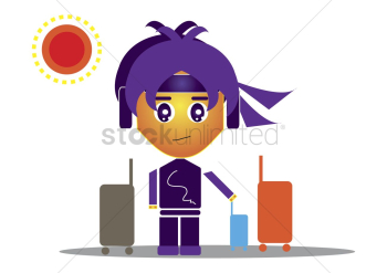Ninja with luggage bags Ninja with luggage bags