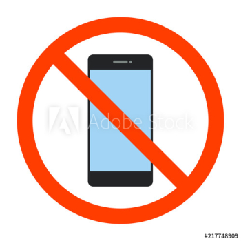 No cell phone sign No cell phone sign