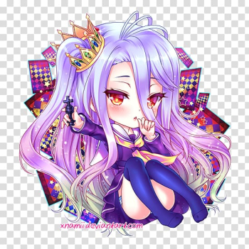 No Game No Life Chibi Anime Fan art, Chibi transparent background PNG clipart