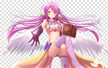 No Game No Life Gabriel Anime Jibril Angel, Anime transparent background PNG clipart